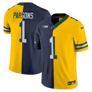 Mens Youths Kids Micah Parsons Vapor Stitched Jersey Navy Yellow